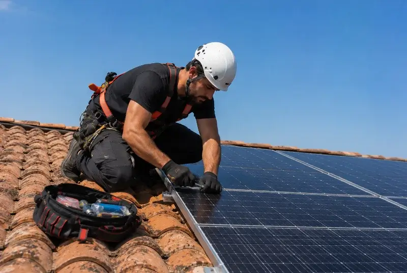 Maintenance et monitoring de panneaux solaires à Cuguen