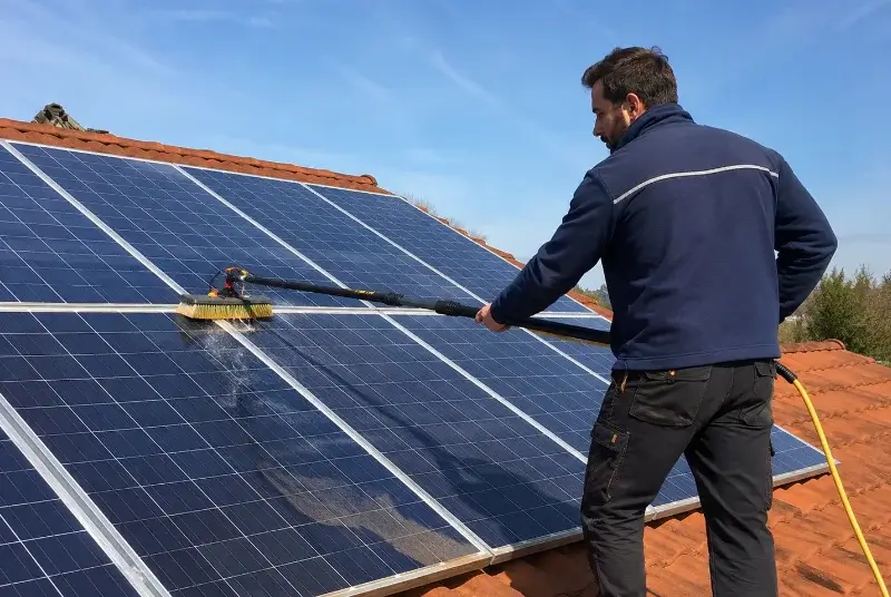 Nettoyage et entretien de panneaux solaires à Cuguen